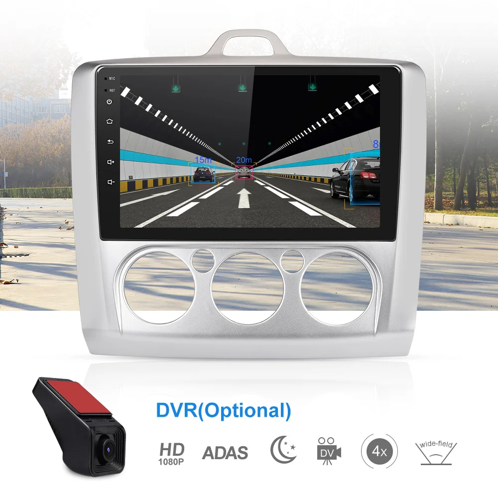 Автомобильный мультимедийный dvd-плеер для Ford Focus 2 MK2 2Din Android 9,0 Авторадио с навигацией gps стерео магнитола