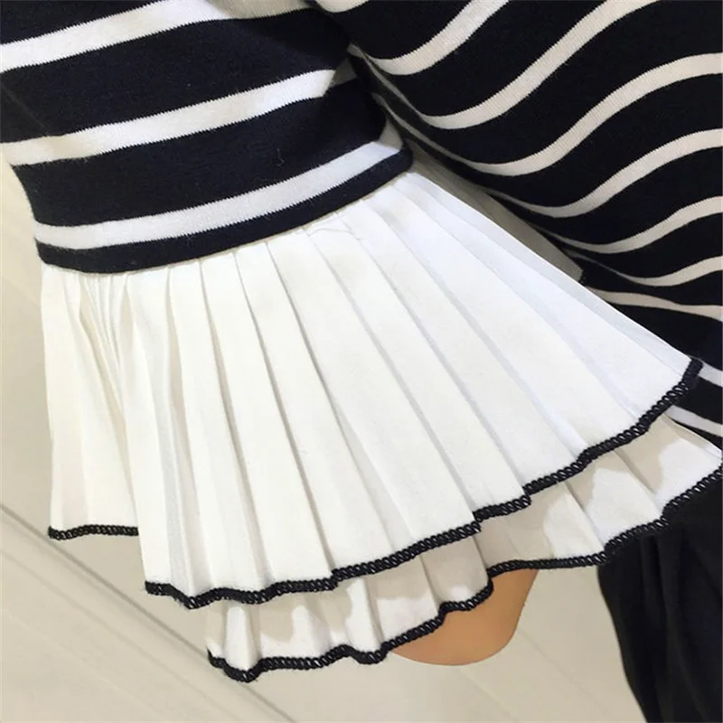 

Summer new all - in - one stripe half - sleeve blouse loose thin students short - sleeved t - shirt female