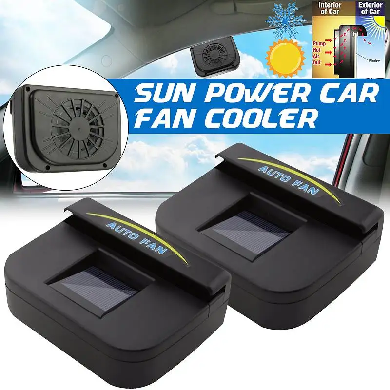 Вентилятор на солнечной батарее для автомобиля 2 шт.|Обогрев и вентиляторы| |