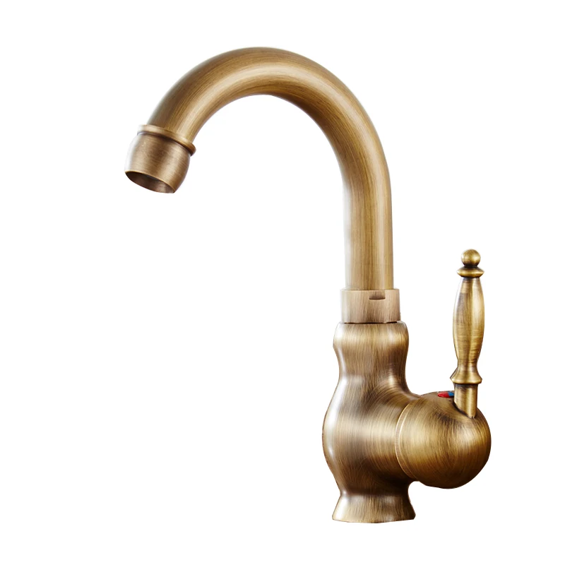 Бесплатная доставка смеситель для ванной комнаты в стиле ретро полностью медный