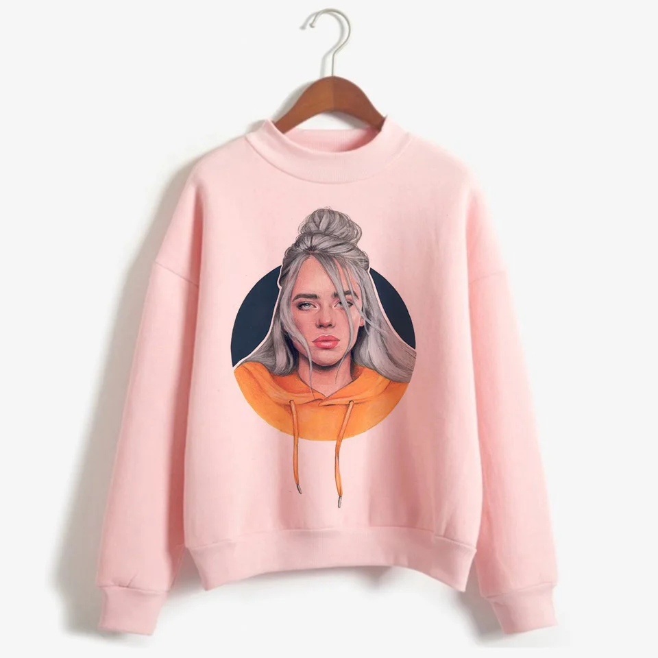 Billie Eilish толстовка женская одежда свитер корейский 90s с капюшоном Harajuku печати толстовки уличная Топ Повседневная Ulzzang капюшон