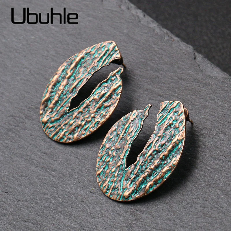 Индивидуальные серьги-клипсы для женщин новые винтажные бронзовые серьги ручной