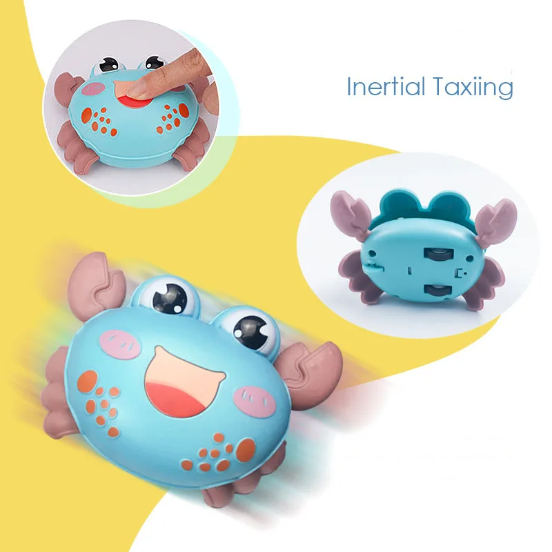 

Animal Wind Up Toys Cute Cartoon Crab Snails Spring Clockwork Toys Press Elasticity Inertia Pull Back Classic Toys for Children