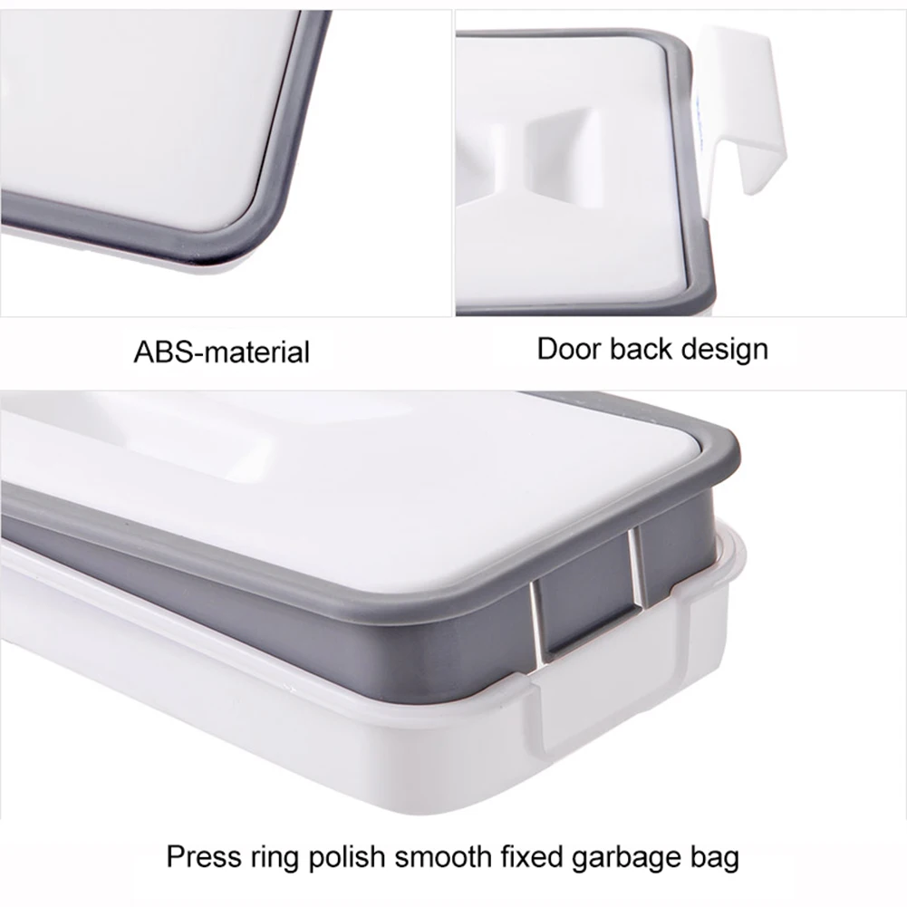 

Cabinet Cupboard Hanging Trash Bag Drawer Storage Holder Rubbish Organizer Plastic Kitchen hanging trash rack for garbage bags