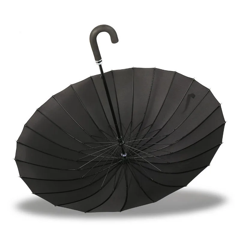 Comprare Ombrello Parapluie Da Donna Di Grandi Dimensioni A Doppia Pioggia Con Manico Lungo Ombrello Da Uomo In Fibra Di Vetro Resistente Al Vento 24K Di Qualità