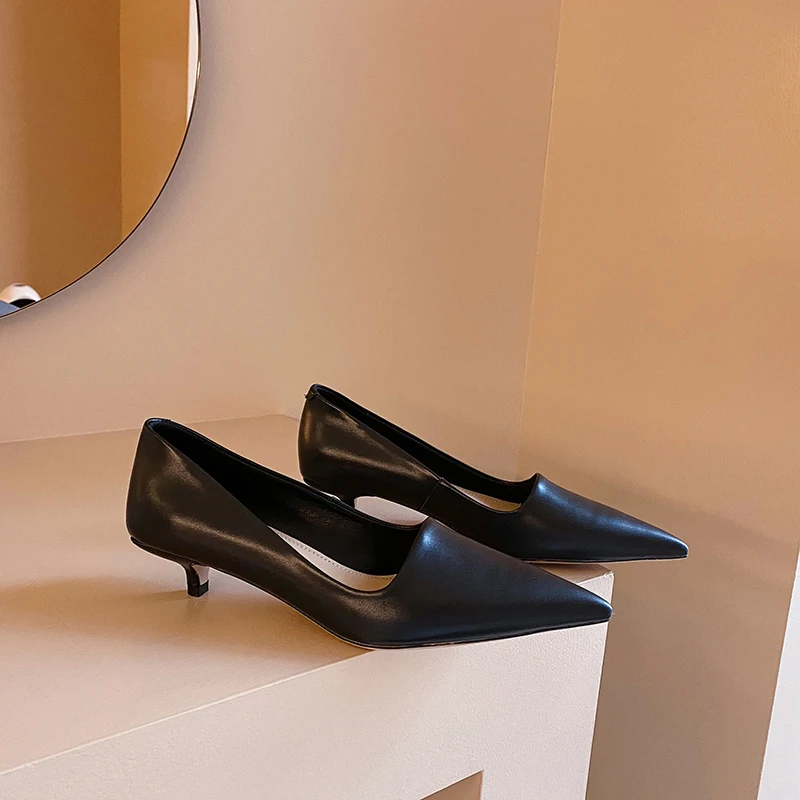Женские туфли на плоской подошве с leatherr каблуке-рюмочке sllip-туфли-лодочки шпильке