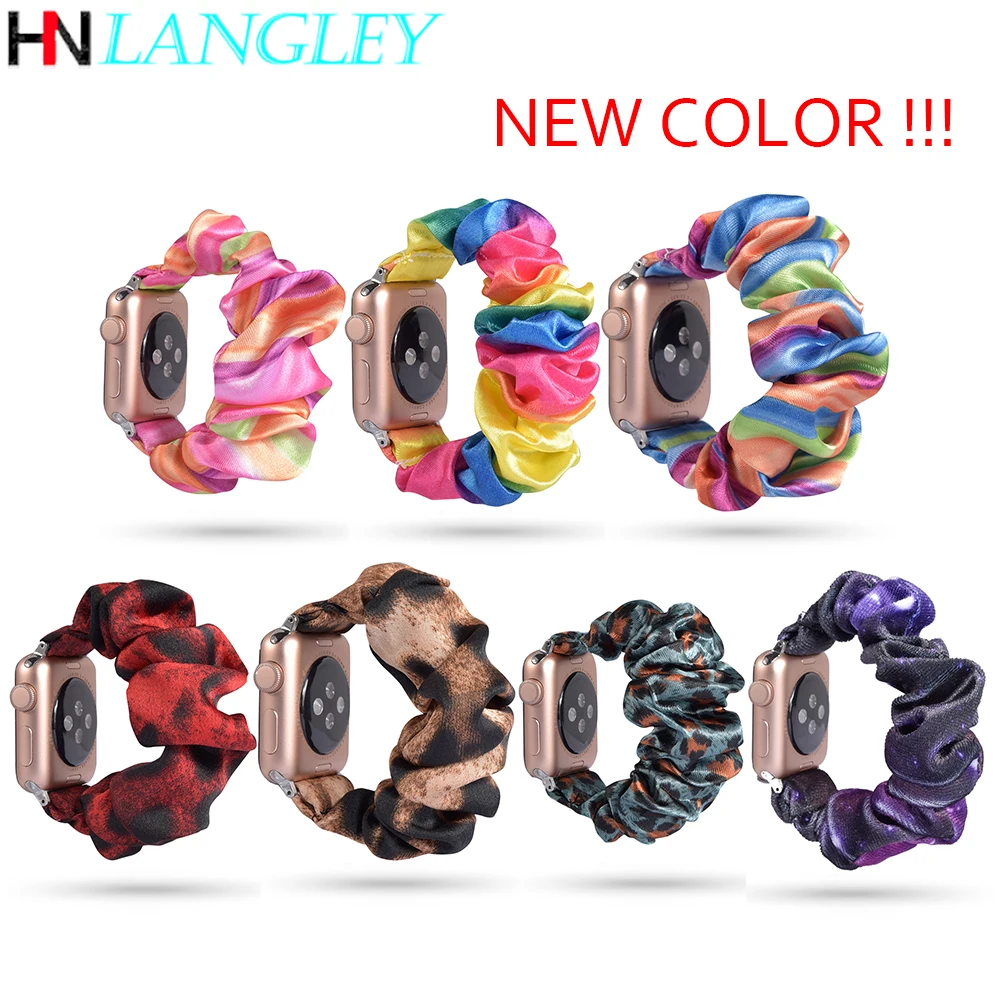 Растягивающаяся резинка для волос из эластичный ремешок наручных часов Apple Watch 38