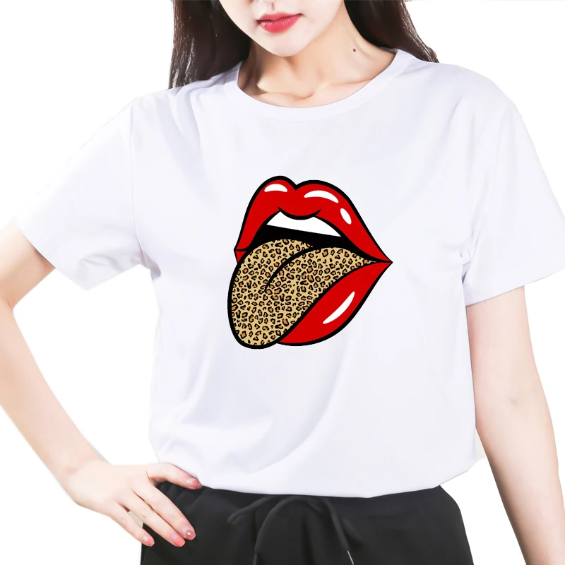 

Leopard Lips women Lips Kiss Shirt, Leopard Lips Kiss T-shirt Gift for Valentine's Day, Lips Kiss Tee, Cute valentine tee,
