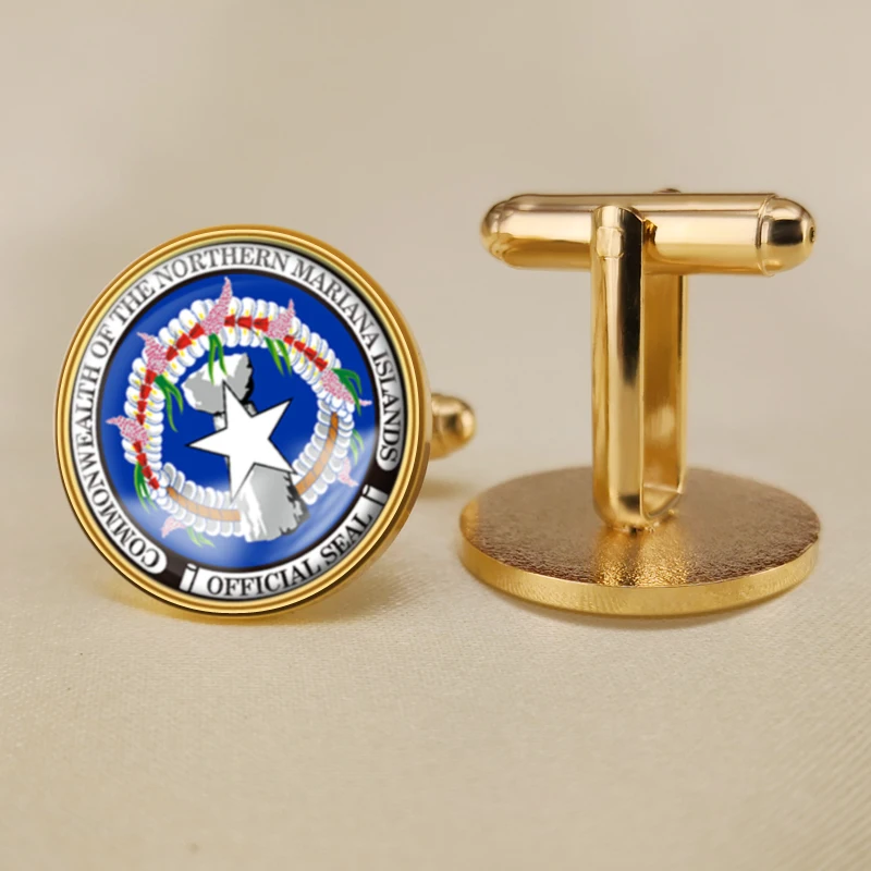 Герб Северные Марианские острова национальный флаг эмблема запонки | Украшения и