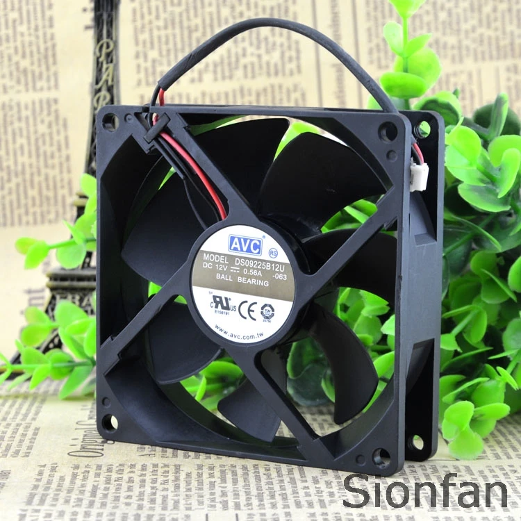 Для AVC 9025 12V 0.56A 9 см/см 4-проводной большой воздушный объемное шасси вентилятор
