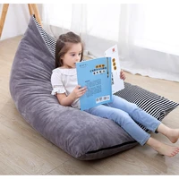 stuffed soft velvet storage bean bag chair sofa bed large size pouch stripe chair sofa for baby kids toddler chairs