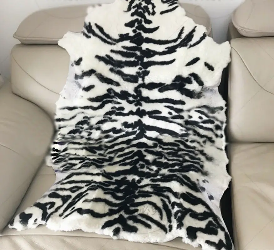 Luxury Tiger/White Tiger/Leopard Printed Rug Super Soft Faux Fur Throw Blanket for Living Room Bedroom Window Sofa | Дом и сад