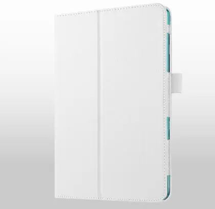 Роскошный чехол-подставка из искусственной кожи Tab S2 SM-T810 чехол для samsung Galaxy Tab S2 9,7 T810 T815 чехол для планшета 9,7 чехол для планшета+ Подарочная пленка - Цвет: white