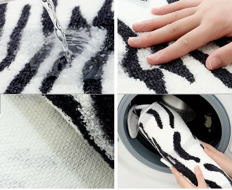 Домашний вход коврик для ванной белый желтый мультяшный животный тигровый