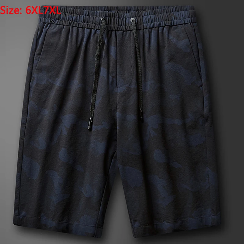 

Summer Shorts Elastic Waist Summer Men's Knee Length Pants High Quality Drect Sell Extra Large Super Big Plus Size L-6XL 7XL
