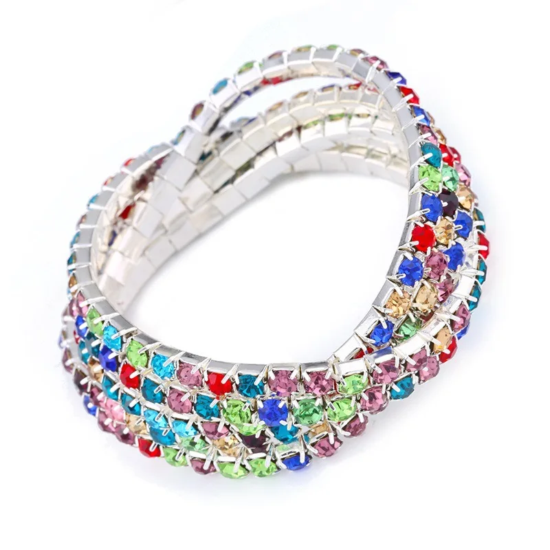 

NB23 popular sourcing compact diamond-inlaid Bracelet exquisite coloured crystal bracelet bra27 European and American jewelry
