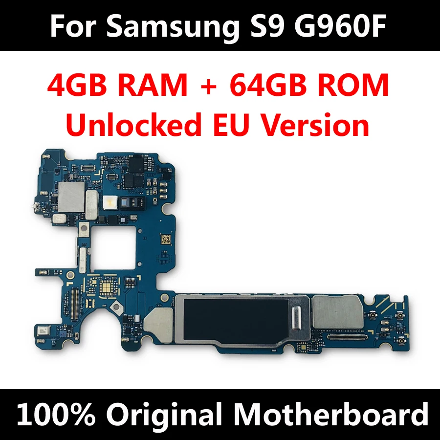 Разблокированная материнская плата для Samsung Galaxy S9 Plus G9650 G9600 G965F G965FD G960F G960FD G960U 64 Гб