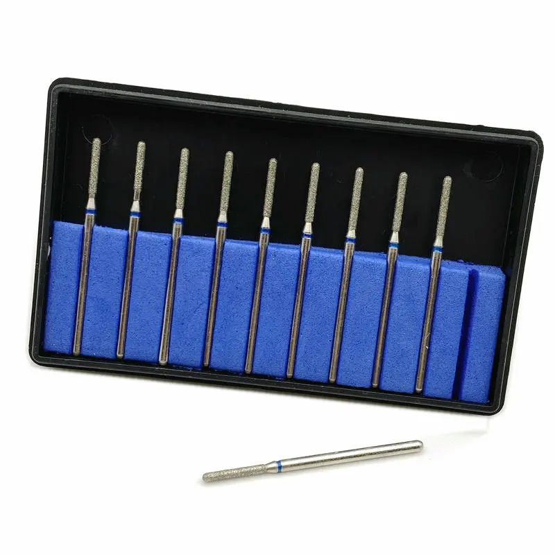 

10pcs Diamond Nail Drill Milling Cutter Dental Grinding Polish Burs Nail Drill Polisher Dentistry Tools 2.35mm Shank