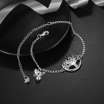 

Silver Anklet Female Fashion Anklet Tree of Life Anklet LKNSPCA097