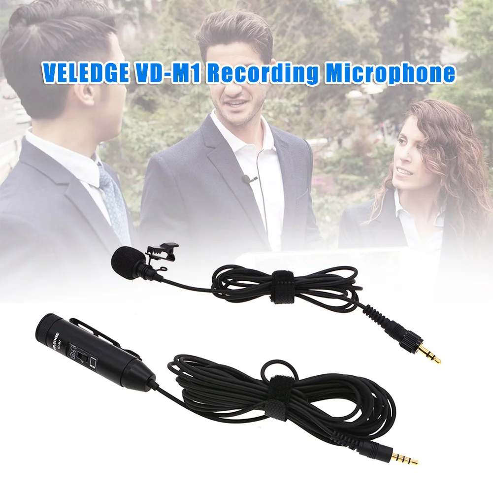 Hands Free клип на лацкане микрофон с всенаправленным конденсатором для записи