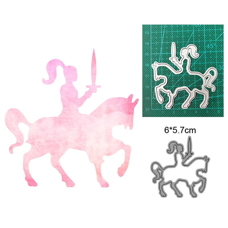 

Женская форма для резки металла на лошади, ремесленный шаблон «сделай сам», бумага для скрапбукинга/фото-карта, форма для тиснения, новинка ...