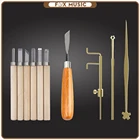 Набор инструментов для скрипки Luthier, набор из 10 инструментов из нержавеющей стали со звуковыми стойками для скрипки и s-образными мостами