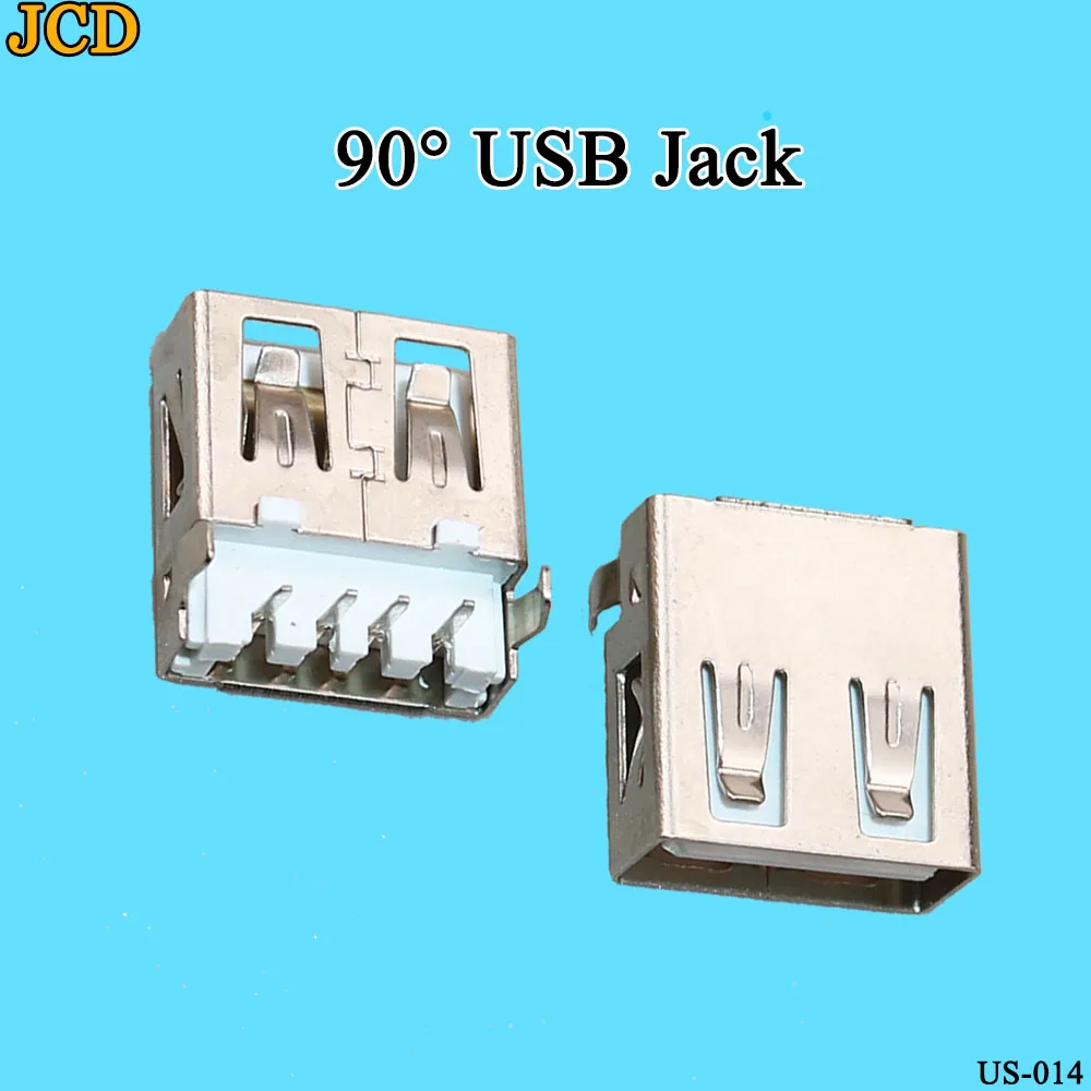 JCD 10Pcs/lot USB Type A Standard Port Female Solder Jacks Connector PCB Socket USB-A type 90 Degrees Rimless | Обустройство дома