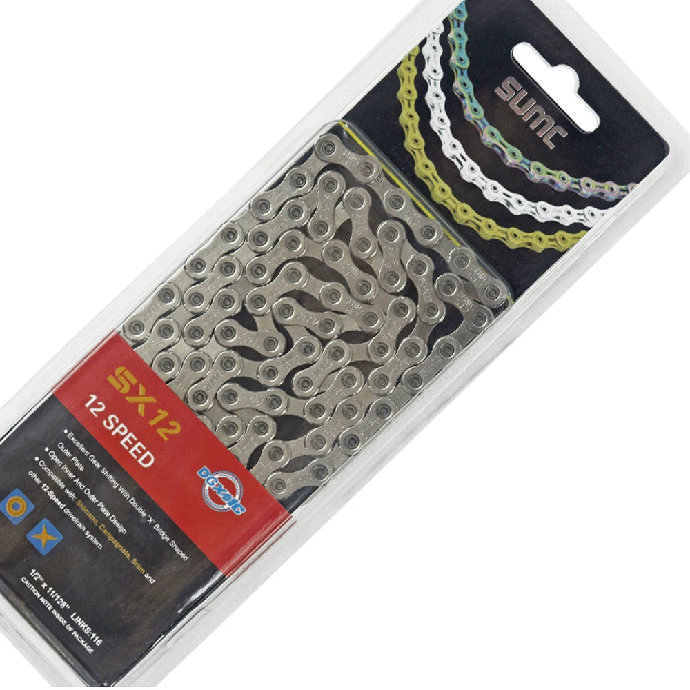SUMC Chain 11S fChain 12 SPEED CHAIN сеть MTB цепь для дорожного велосипеда Titanium Golden Silver Color MissingLink |