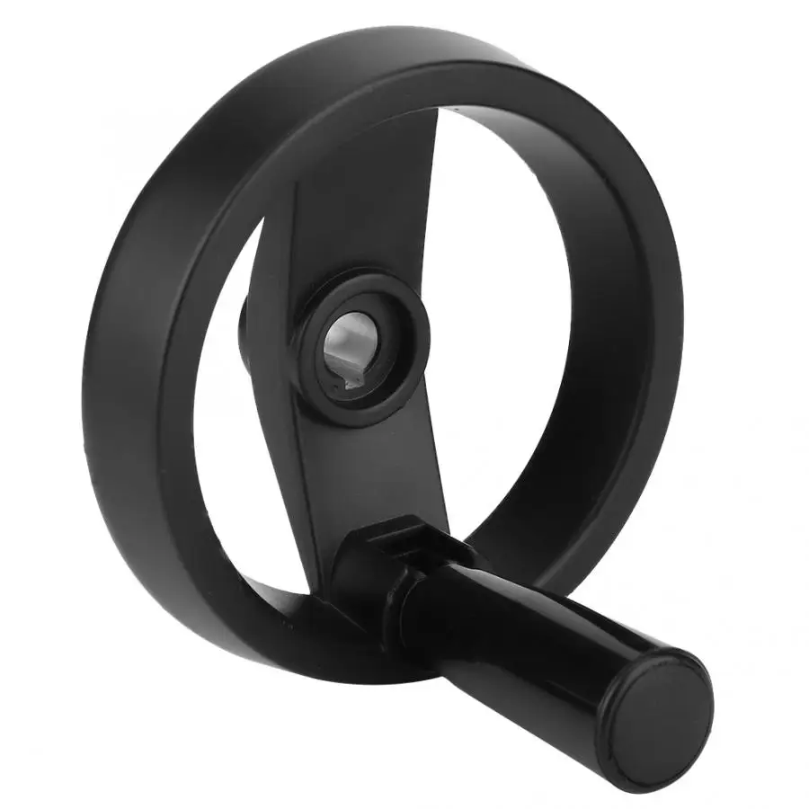 Ручное колесо Складная Вращающаяся ручка 12x125 мм для токарного станка черное