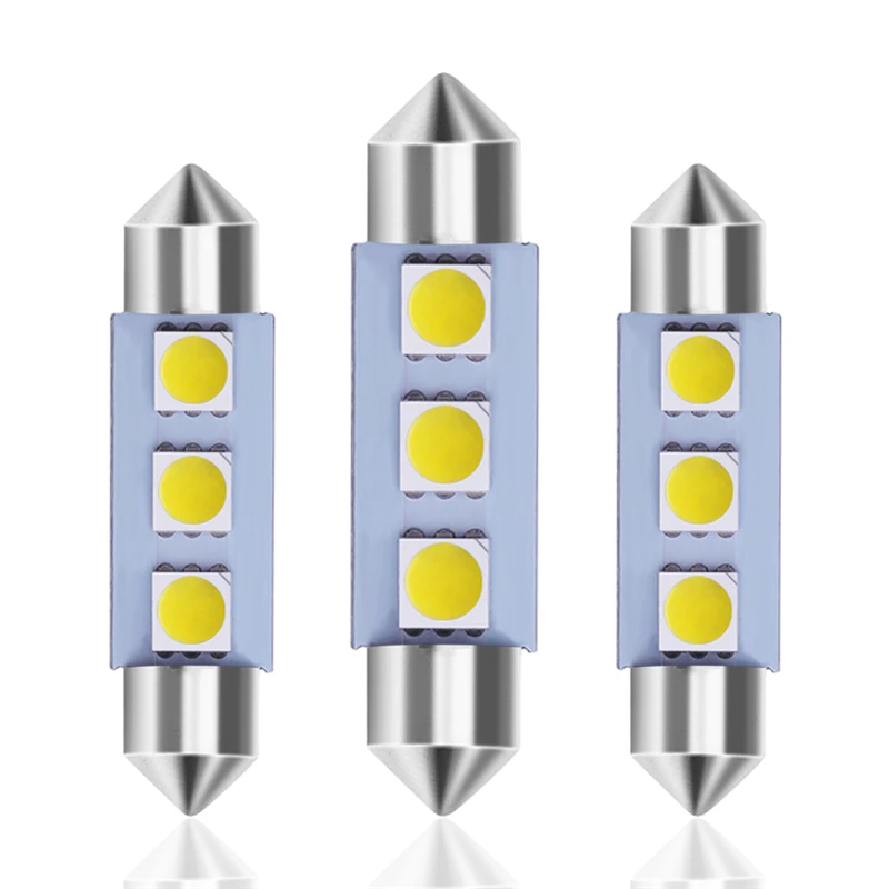 100 шт. C5W светильник льная лампочка для внутреннего освещения автомобиля
