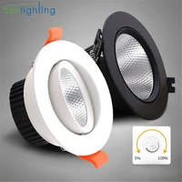 black white dimmable led downlight 3571218w recessed ceiling lamp unlimited dimmer spot 3000k 4000k 6000k downlights