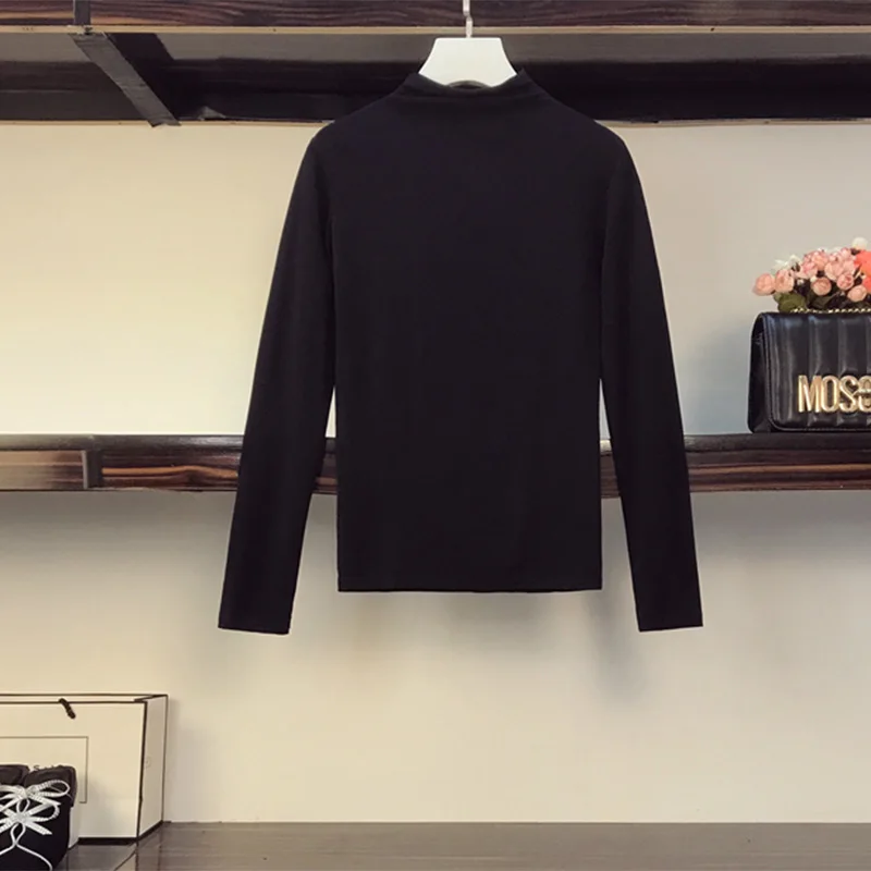 Элегантный офисный трикотажный комплект из трех предметов женский свитер с