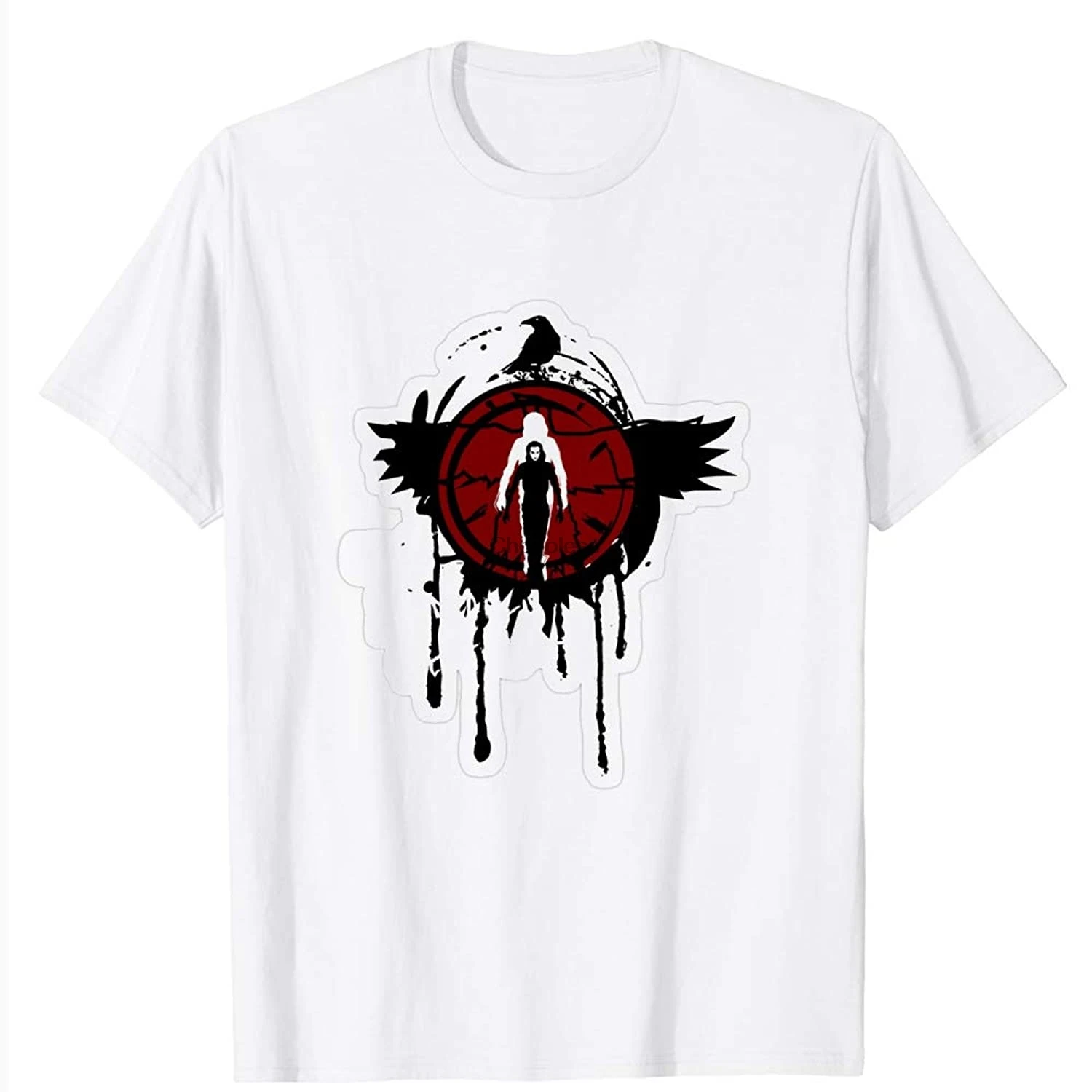 Футболка унисекс с коротким рукавом # ворона-не может дождь все время Эрик дравен