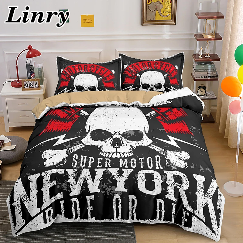 Пододеяльник с черепом пододеяльник наволочка