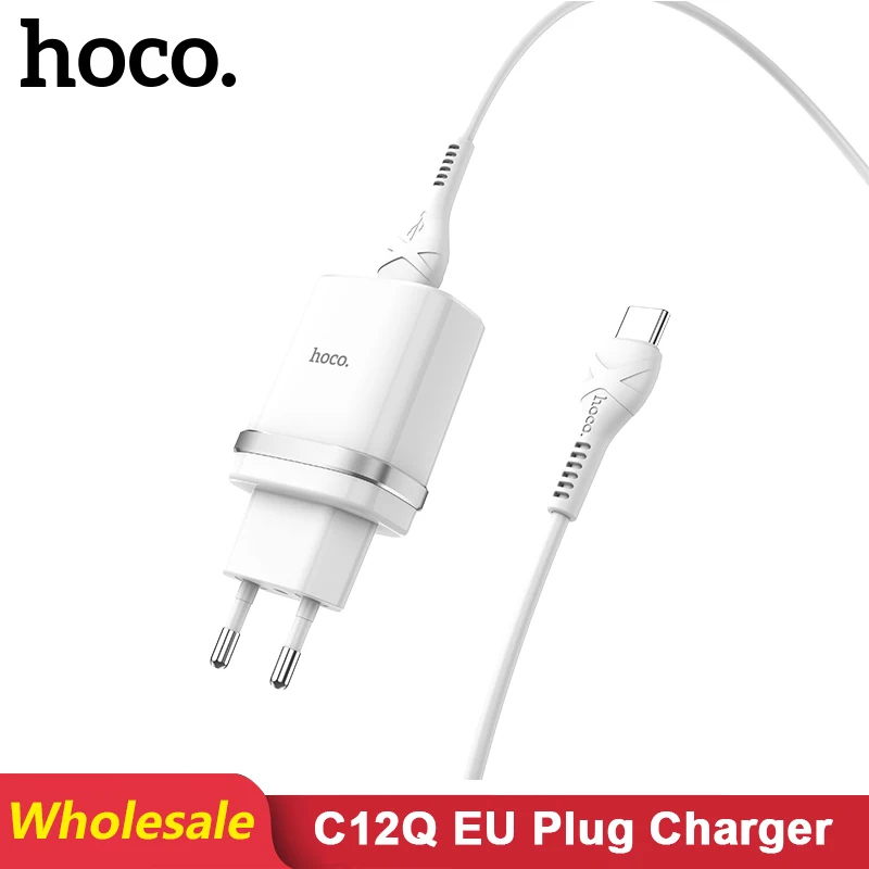 HOCO C12Q 10 шт./лот оптовая продажа 18 Вт штепсельная вилка европейского стандарта