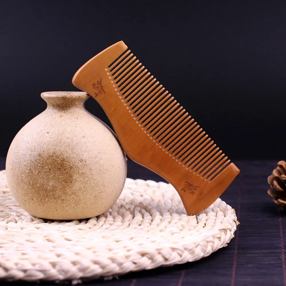 Антистатическая карманная расческа ручной работы деревянная для волос