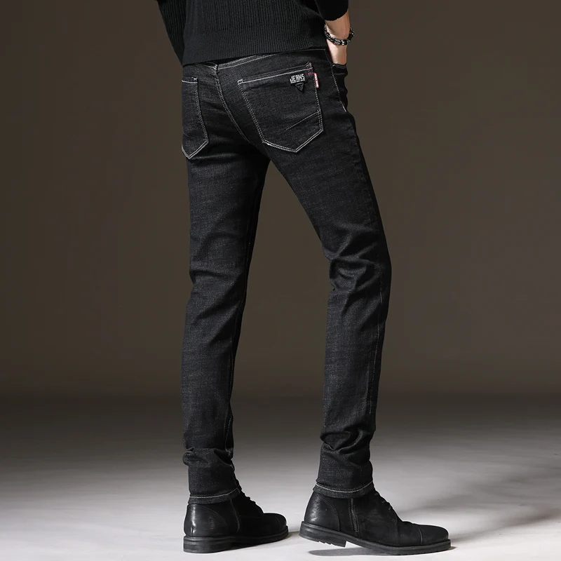 

Midweight New Spring Autumn Jeans Men's Trousers Casual Classic Denim Cloth Male