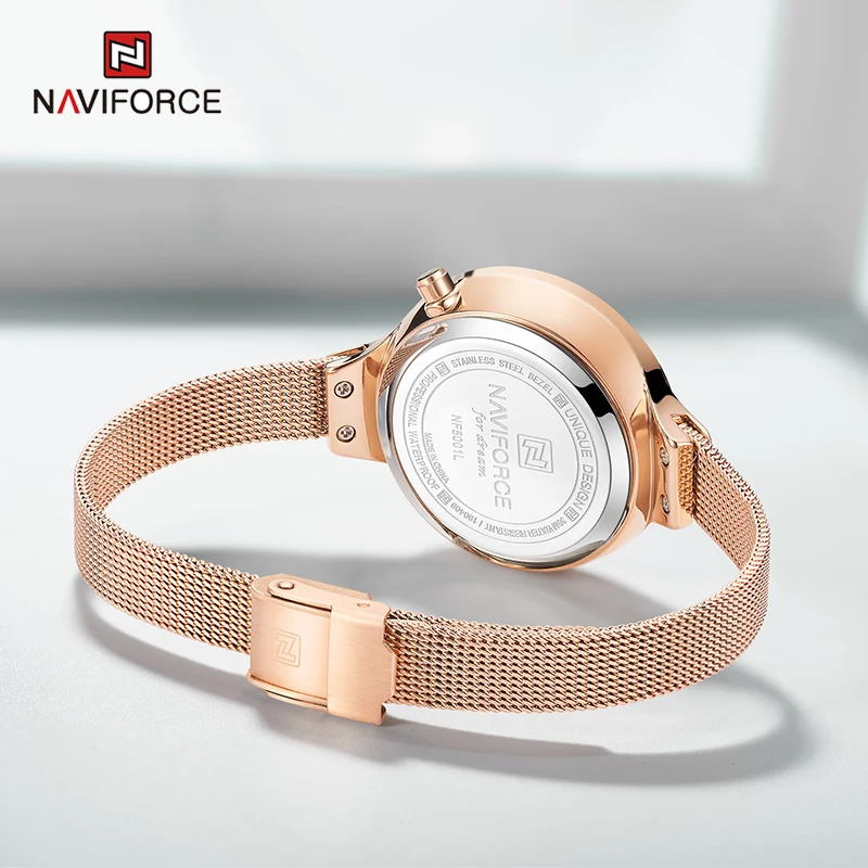 

NAVIFORCE Rose Gold Watches For Women Luxury Fashion Elegant Ladies Wrist watch Female Waterproof Girls Clock Relogios Feminino