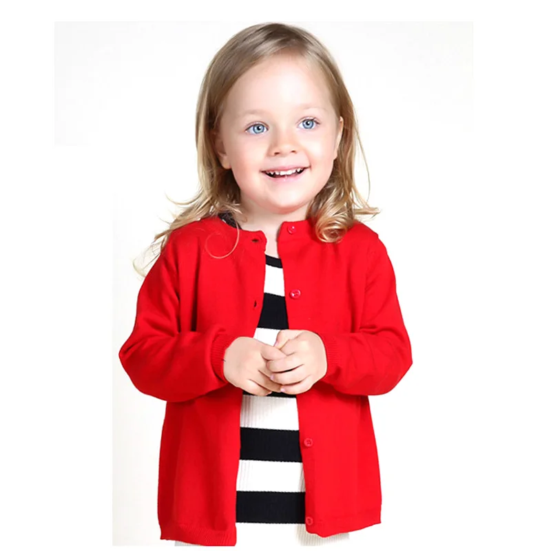 

12M-6Y Baby Girls Costume Knitted Boys Cardigan Jacket Toddler Kids Boys Sweater Children Outwear Clothing Good Quality DQ705