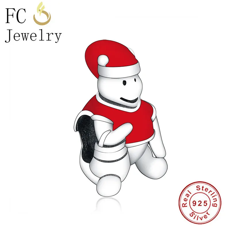 FCJ1281 FC ювелирные изделия подходят к оригиналу Pandora очаровательные браслеты 925 пробы Серебряная башня Сердце мама День матери семейная с буквами бусины Berloque - Цвет: FCJ1281