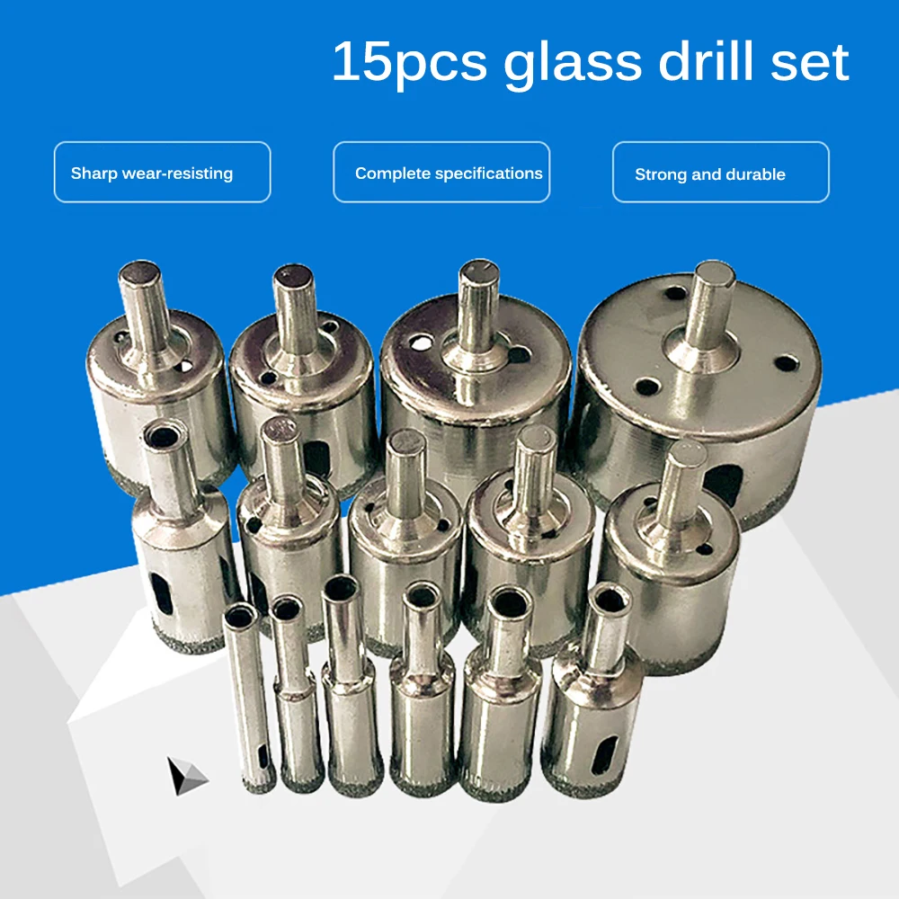 Кольцевая пила диаманта сверло инструмент 6 50 мм Керамика фарфор Стекло Мрамор 15