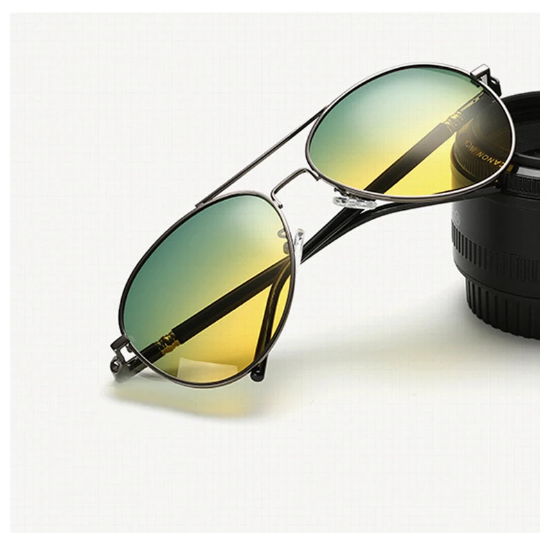 

HAIMAITONG New Polarzied Men Driving Sunglasses Black/Brown/Silver Matel Frame UV400 Glasses for Men Come With Box