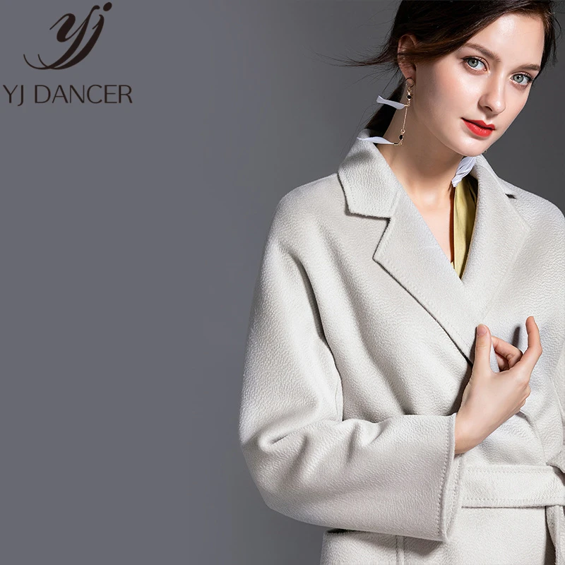 Женское кашемировое пальто длинное модель ZZZ017 на осень и зиму 2019|Женские пальто| |