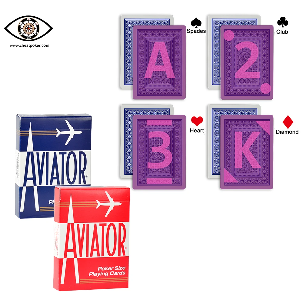 Игральные карты с маркировкой авиатора для инфракрасных контактных линз