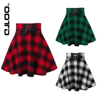 ootd vogue new fund of 2021 autumn winters plaid with skirts cultivate ones morality show thin retro trend check pleated skirt
