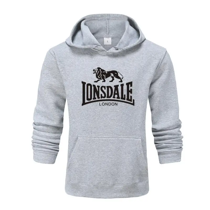 

2021Autumn Winter Sweatshirts Hot Sale Fashion Lonsdale Mens Hoodies Warm Funny Pullovers Casual hip hop hoody New Men Tracksuit