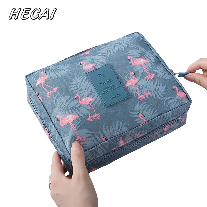 Multifunction Nylon Travel Cosmetic Bag Women Makeup Bags Toiletries Organizer Waterproof Female Storage Make up Cases | Багаж и сумки