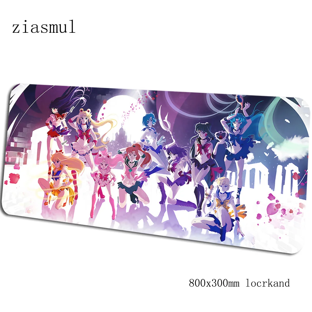Sailor moon padmouse 80x30 см игровой коврик для мыши милый большой коврик для мыши геймер компьютерный Настольный коврик для ПК notbook mousemate - Цвет: pattern 11