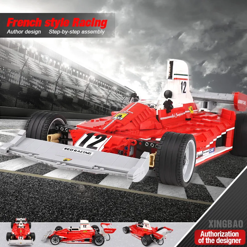 

2021 Red Power Racing Formula Car TECHNIC 03023 Brick Model Building Blocks Vehicle Kits Toys Birthday Educational Kids Gifts