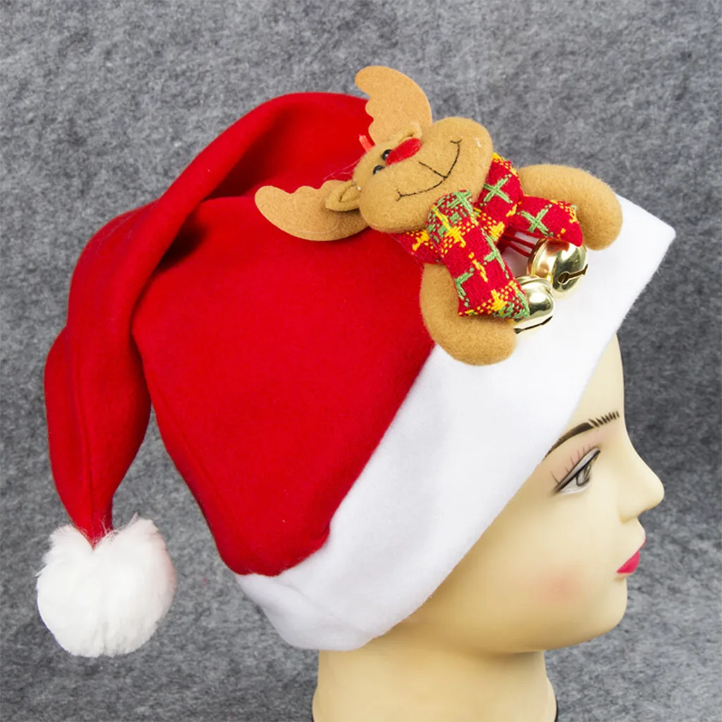 2019 Winter hats for women Beanie Christmas Hat Children Spring Cap Funny Party Santa Claus Costume bonnet enfant #30108 | Аксессуары